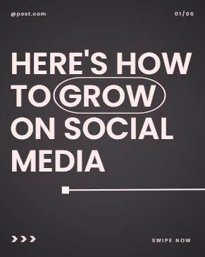 Elevate your social media game with this dynamic, eye-catching black gradient carousel template. Perfect for Instagram Stories. #VisualStorytelling.