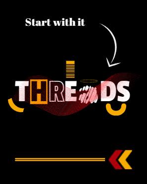 Elevate your brand with 'Threads Simple Minimal Typography Black Ad Threads Post' - a sleek and impactful template for modern marketing.