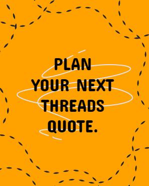Plan your future with 'Plan Your Next Threads Quote Minimal Yellow Quote Threads Post' - a template for strategic thinking and motivation.