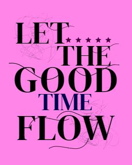 Spread positivity with 'Let The Good Times Flow Pink Quote Threads Post' - a template that celebrates joy and memorable moments.