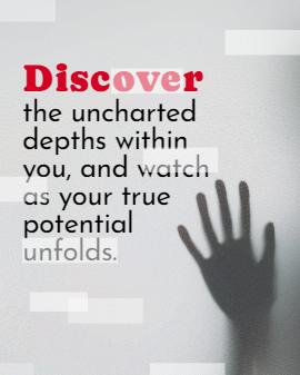 Explore the chilling world of horror with 'Discover Horror Grey Quote Threads Post' - a spine-tingling template for thrill-seekers.