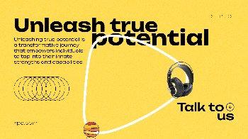 Unleash your true potential! Contact us and boost productivity with our audio agency. Catchy, modern, and effective. Talk to us now."