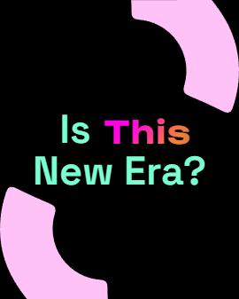 Embrace the new era with 'Is This New Era Simple Typography Black Ad Threads Post' - a contemporary design for forward-thinking brands.
